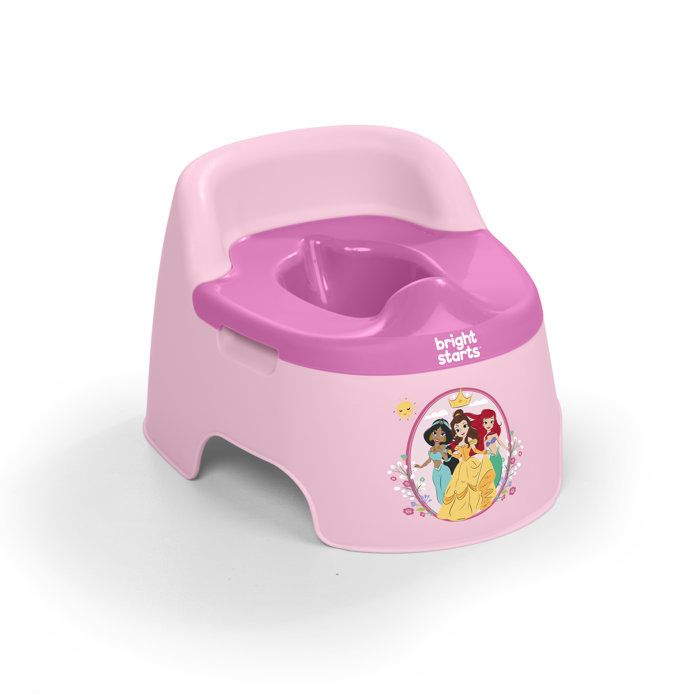 DISNEY BABY- PRINCESSES- Pot d'apprentissage ergonomique, protection éclaboussures, cuvette amovible