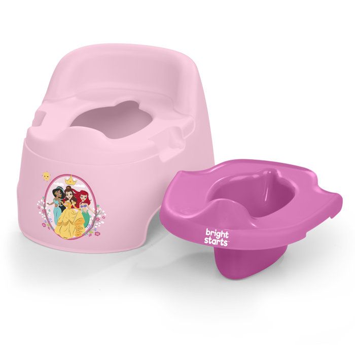 DISNEY BABY- PRINCESSES- Pot d'apprentissage ergonomique, protection éclaboussures, cuvette amovible