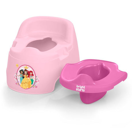 DISNEY BABY- PRINCESSES- Pot d'apprentissage ergonomique, protection éclaboussures, cuvette amovible