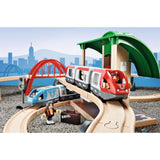 Brio World Circuit Plateforme Voyageurs - Coffret complet 42 pieces - Circuit de train en bois - Ravensburger - Des 3 ans - 33512