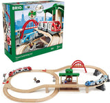 Brio World Circuit Plateforme Voyageurs - Coffret complet 42 pieces - Circuit de train en bois - Ravensburger - Des 3 ans - 33512