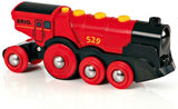 Locomotive Rouge Puissante a piles BRIO - Circuit de train en bois - Ravensburger - Des 3 ans - 33592