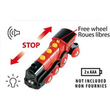 Locomotive Rouge Puissante a piles BRIO - Circuit de train en bois - Ravensburger - Des 3 ans - 33592