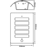 Applique extérieure avec détecteur TODD - BRILLIANT - Anthracite - Métal/Plastique - IP44