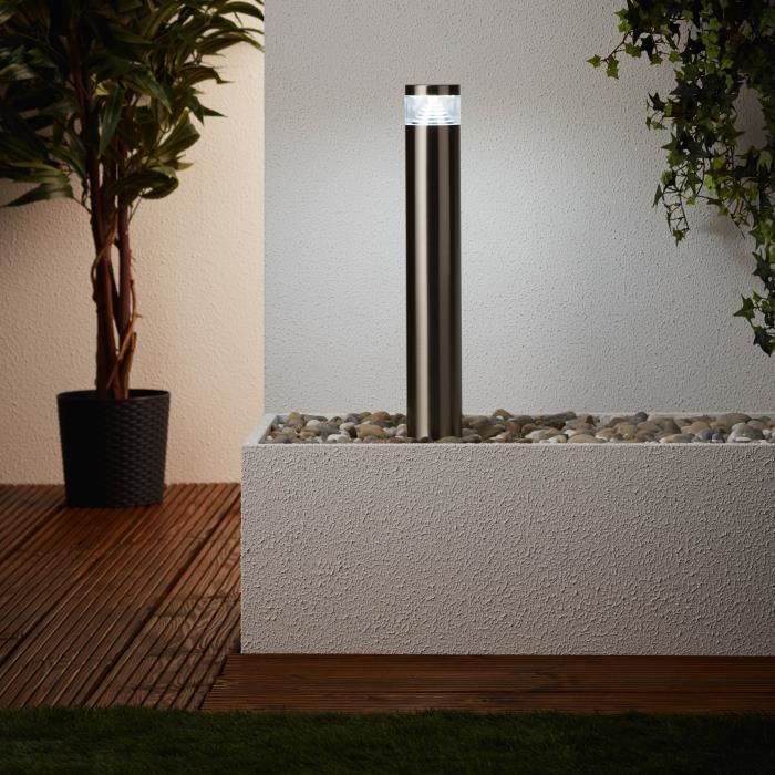 Potelet extérieur AVON - BRILLIANT - acier special/plastique LED 1x4W - gris