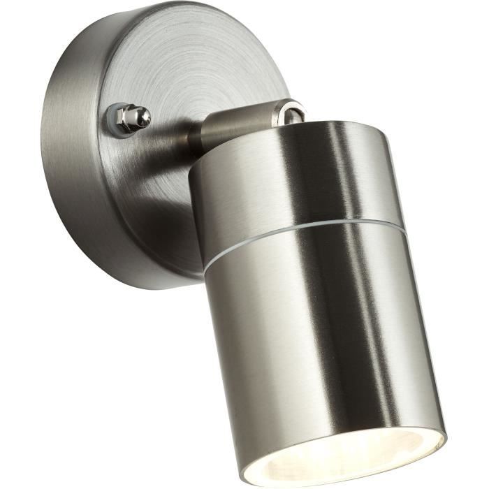 Outdoor wall light - BRILLIANT - JANDY - Metal/glass - Steel - GU10 LED 20W - IP44