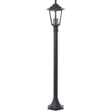 Potelet extérieur - BRILLIANT - CARLEEN - noir - métal/verre - E27 max 60W - IP44