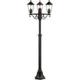 Lampadaire extérieur 3L CARLEEN - BRILLIANT - noir - métal/verre - 200x61cm - IP44