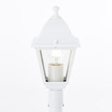 Lampadaire extÈrieur - BRILLIANT - NISSIE - Blanc - MÈtal/Verre - 1xE27 60W - IP44