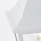 Lampadaire extÈrieur - BRILLIANT - NISSIE - Blanc - MÈtal/Verre - 1xE27 60W - IP44