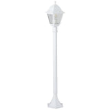 Lampadaire extÈrieur - BRILLIANT - NISSIE - Blanc - MÈtal/Verre - 1xE27 60W - IP44