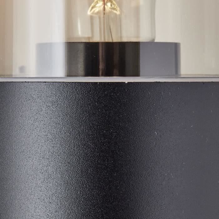 Applique extérieure SERGIORO - BRILLIANT - noir depoli - 2xE27 20W - aluminium/plastique - IP44