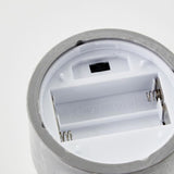 Lot 3 Lampes a poser LED BOUGIE BRILLIANT  - 2500K - Plastique et verre - Gris et verre fumé