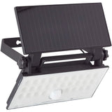 Applique extérieure - BRILLIANT - LUTON - LED et solaire - Détecteur de mouvement - Plastique et métal - 4 W - Noir