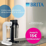 Machine a soda BRITA - SodaONE Noire - 1 Bouteille 1L et 1 Cylindre de CO2 inclus
