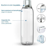 Pack 2 bouteilles BRITA - Pour machine SodaTRIO - Capacité 1L - Verre