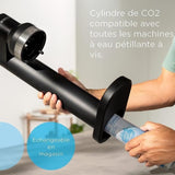 Cylindre CO2 de réserve BRITA - Pour machines a eau pétillante - Gazéifie jusqu'a 60L d'eau pétillante