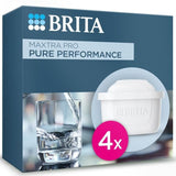 Cartouche BRITA - MAXTRA PRO Pure Performance All-In-1 - Pack de 4 - Jusqu'a 600L d'eau filtrée