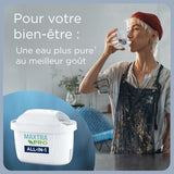 Carafe filtrante BRITA - Marella Blanche - Capacité 2,4L dont 1,4L d'eau filtrée - 1 Cartouche Maxtra Pro All-In-1 incluse