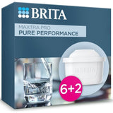 Cartouche BRITA - MAXTRA PRO Pure Performance All-In-1 - Pack 6+2 - Jusqu'a 1200L d'eau filtrée