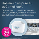 Carafe filtrante BRITA - Style Essential XL blanche - Capacité 3,6L dont 2,3L d'eau filtrée - 1 filtre MAXTRA PRO PURE PERFORMANCE