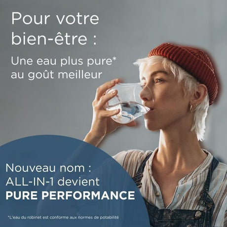 Carafe filtrante BRITA - Style Essential Blanche - Capacité 2,4L dont 1,4L d'eau filtrée - 1 filtre Maxtra Pro Pure performance
