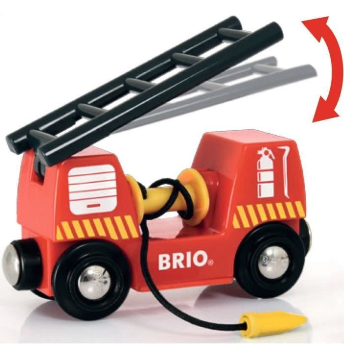 Camion de Pompiers Son et Lumiere BRIO - Ravensburger - Lance a incendie - Mixte - Des 3 ans - 33811