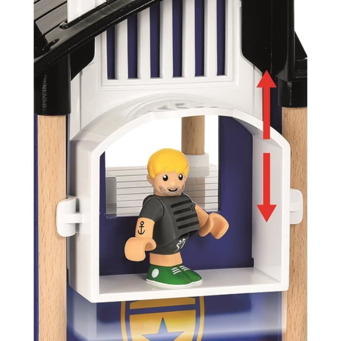 Brio World Commissariat de Police - Accessoire son et lumiere pour circuit de train en bois - Ravensburger - Des 3 ans - 33813