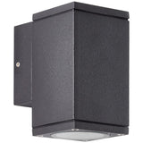 Applique murale extérieure - BRILLIANT - HALLY - Métal et verre - Anthracite - GU10 LED - 1 x 10 W IP44