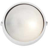 Applique murale extérieure - BRILLIANT - SILVESTER - Verre et métal - Blanc - E27 - 1 x 60 W IP44