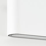 Applique murale extérieure - BRILLIANT - WELBIE - Métal et verre - Blanc - LED intégrée 7 W