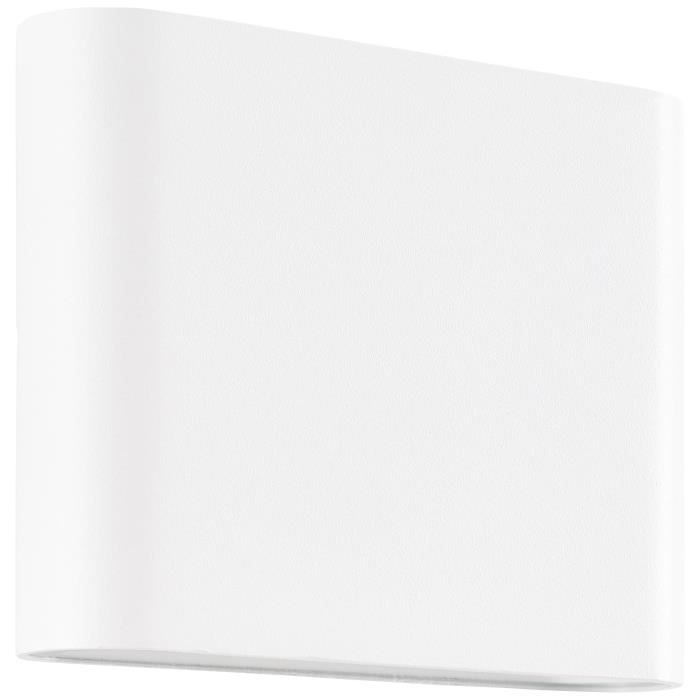 Applique murale extérieure - BRILLIANT - WELBIE - Métal et verre - Blanc - LED intégrée 7 W