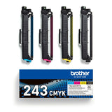 Pack 4 toners Brother TN-243CMYK - Impression jusqu'a 1 000 pages