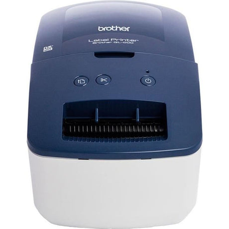 Imprimante d'étiquettes - BROTHER - QL-600 - Professionnelle bleue - Idéale petite entreprise et travail a domicile
