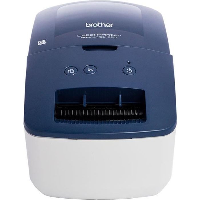 Imprimante d'étiquettes - BROTHER - QL-600 - Professionnelle bleue - Idéale petite entreprise et travail a domicile