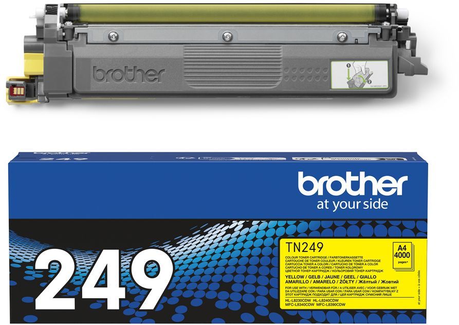 Toner jaune trés haute capacité - BROTHER - TN249Y - 4000 pages