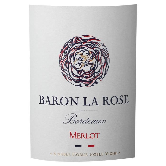 Baron La rosÈ Merlot 2022 Bordeaux - Vin rouge de Bordeaux