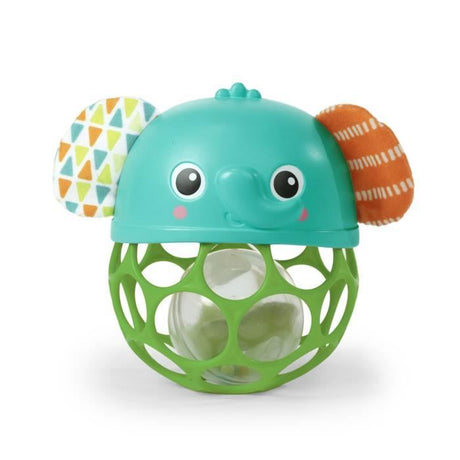 BRIGHT STARTS Hochet musical lumineux -- Giggle & Glow - Jouet éléphant - Oball facile a saisir - 0M+