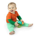 BRIGHT STARTS Hochet musical lumineux -- Giggle & Glow - Jouet éléphant - Oball facile a saisir - 0M+