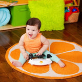 BRIGHT STARTS Trotteur bébé pliable 3 en 1, petite voiture , 3 modes de jeux évolutifs, rouge, Cadeau Noel bébé
