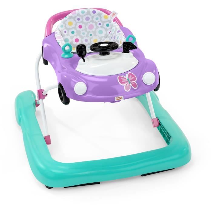 BRIGHT STARTS Trotteur 3 en 1, petit bolide, 3 modes de jeux évolutifs, violet