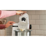 Robot multifonction compact - BOSCH MUMS2EW20 - Bol inox - 3 disques - blender 1,25L - Kit pâtisserie inclus - blanc
