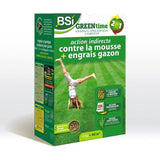BSI - Engrais Gazon - Greentime - Pour Fertiliser Le Gazon - Jusqu'a 40m² De surface - Haute Qualité - 4kg