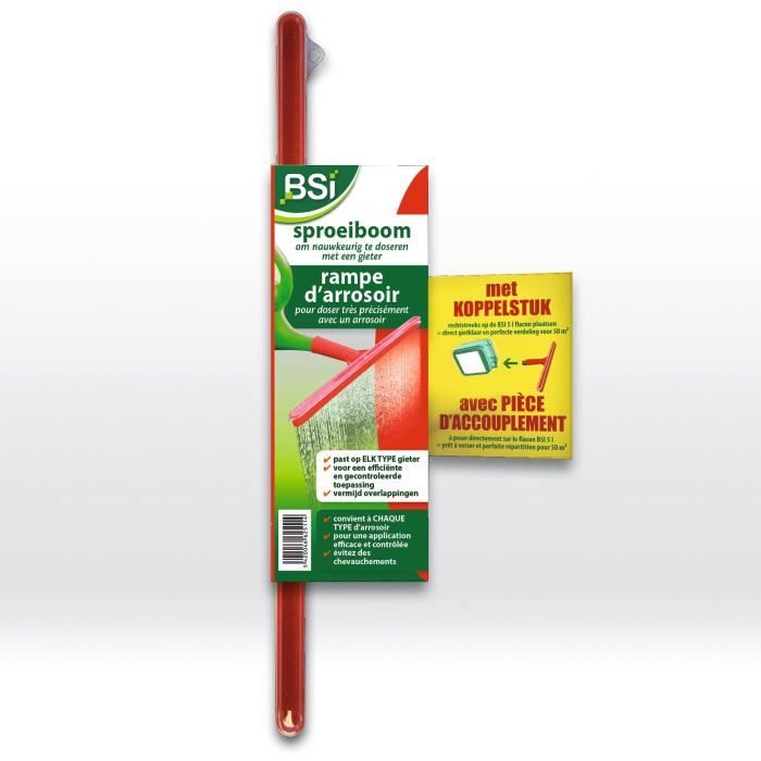 Rampe d'Arrosoir - BSI - Adaptable - Compatible avec Bidons de 10L - Surface jusqu'a 100m2 - Rouge