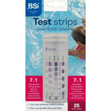 Bandelettes de test - BSI - Mesure la qualité de l'eau - Test Strips - Piscine Et Spa - 7 en 1 - 25 Bandelettes