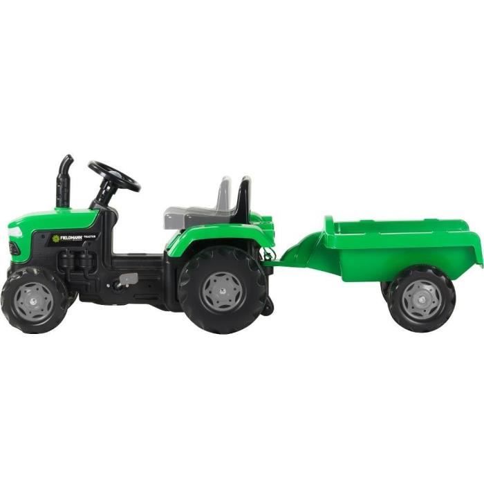 Tracteur a pédales avec remorque - Buddy Toys - BPT 1013