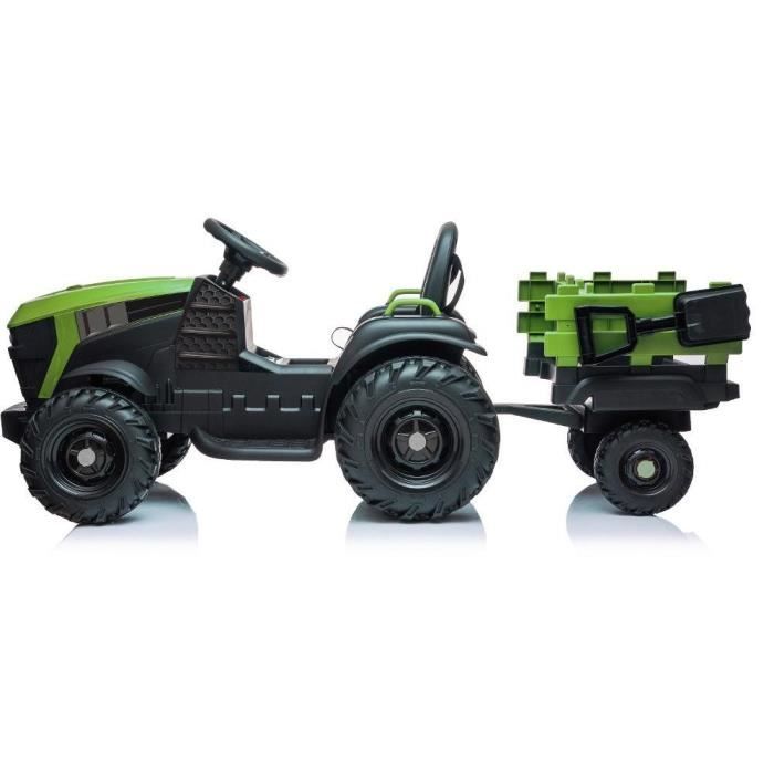 Tracteur enfant électrique avec remorque - Buddy Toys - BEC 8211