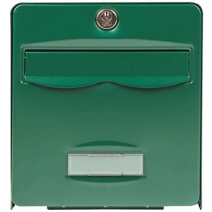 BURG WACHTER Boîte aux lettres Balthazar en acier galvanisé - 2 portes - Vert