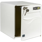 Boîte aux lettres BURG WACHTER BALTIC 1 Porte - Sur pied - Acier galvanisé - Ouverture latérale -  Blanc - Fabriqué en France