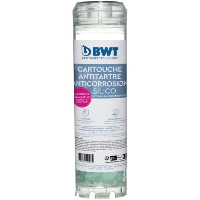 Cartouche antitartre et anti-corrosion BWT - Silicophosphate - Remplacement recommandÈ tous les 12 mois